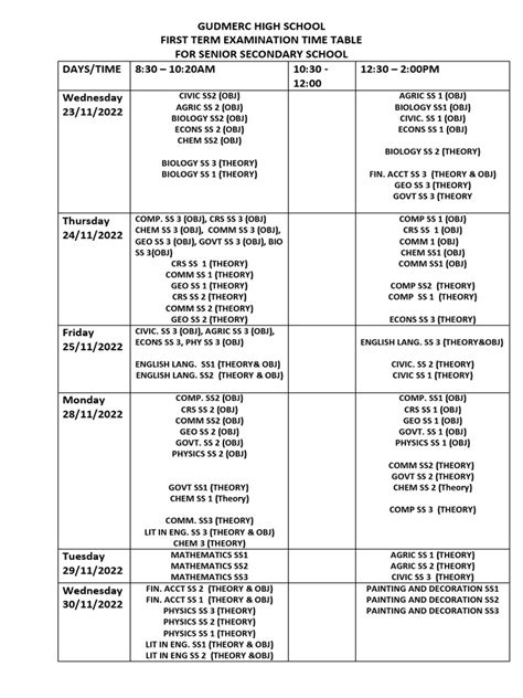 Image result for Time Table 2021