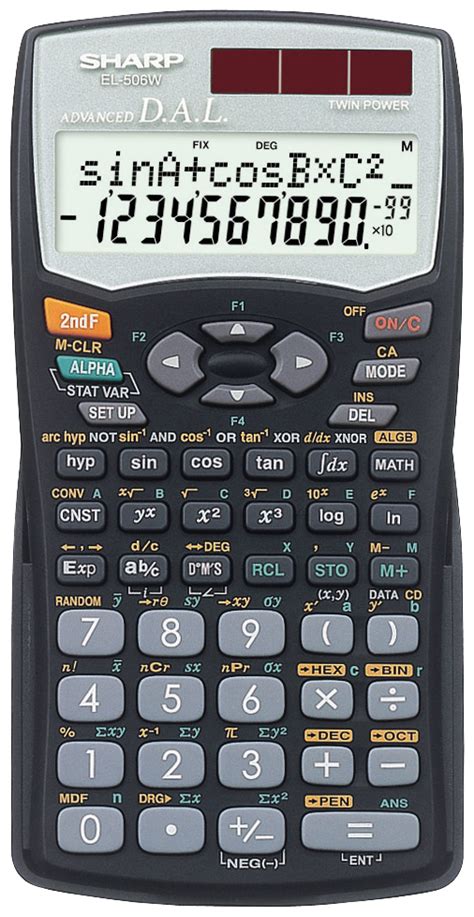 Function Table Mode in Sharp Calculator 的图像结果