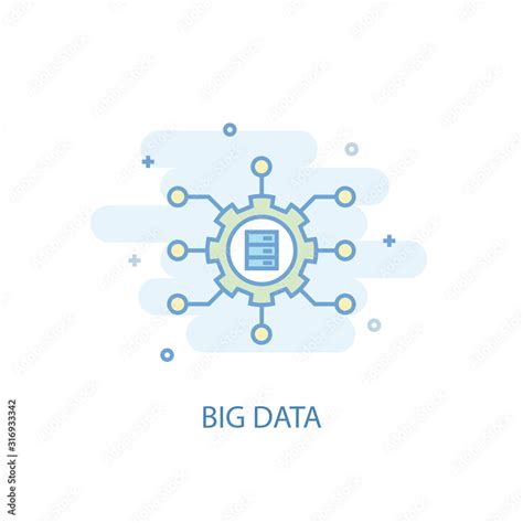 Big Data Icon Blue Line 的图像结果