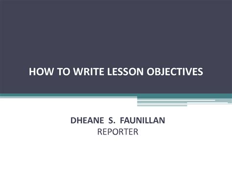Writing Lesson Objectives 的图像结果
