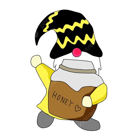 Bumble Bee Gnome Honey, Bumble Bee Gnome, Honey, Funny PNG Transparent ...