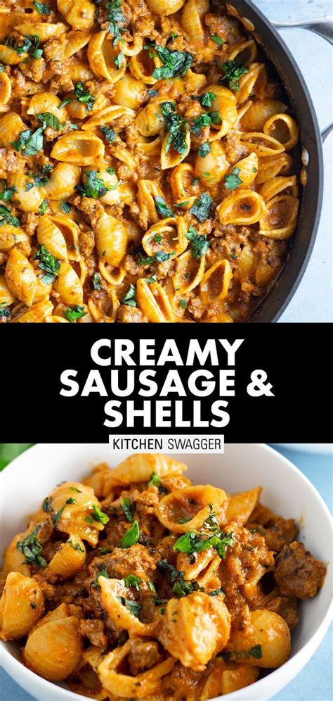 Image result for Creamy Shell Pasta