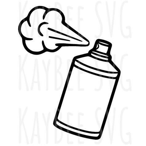 Aerosol Spray Can SVG PNG JPG Clipart Digital Cut File Download for ...