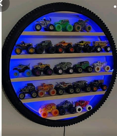 WoodHub Wooden Wall Hanging Lighting Tyre For Home Decor Showpiece Item ...