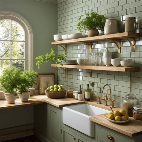 Light Olive Green Kitchen Cabinets