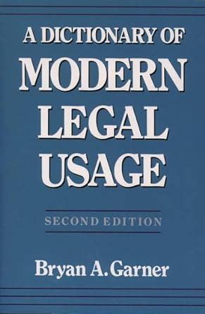 Buy Dictionary of Modern Legal Usage, Second Edition Book Online at Low ...
