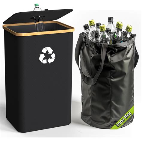 Buy Recycling Bin for Kitchen Indoor Home, Large 26 Gallon 100L Recycle ...