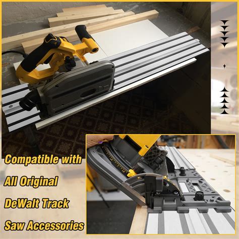Fengind 110" Track Saw Guide Rail for DeWalt Track Saws, 55" x 2 Guide ...