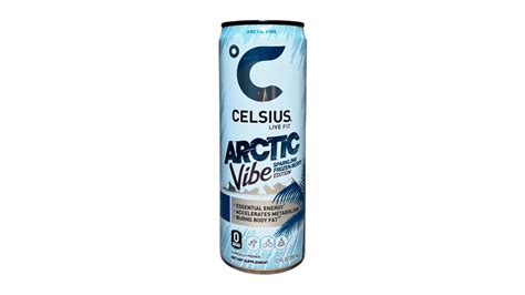 Celsius Sparkling Arctic Vibe Frozen Berry Energy Drink, 12 fl oz (12 Pack)