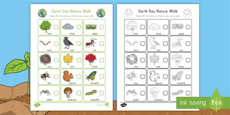Earth Day Nature Walk Activity Sheet | Twinkl USA - Twinkl