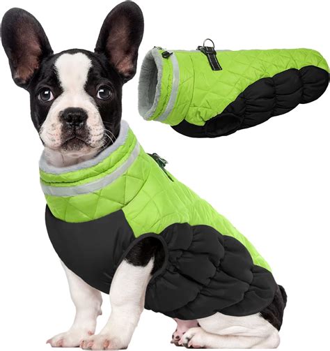 Amazon.com : Lelepet Warm Dog Winter Coat Reflective Zippered Dog ...