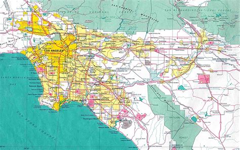 Online Maps: Los Angeles Area map