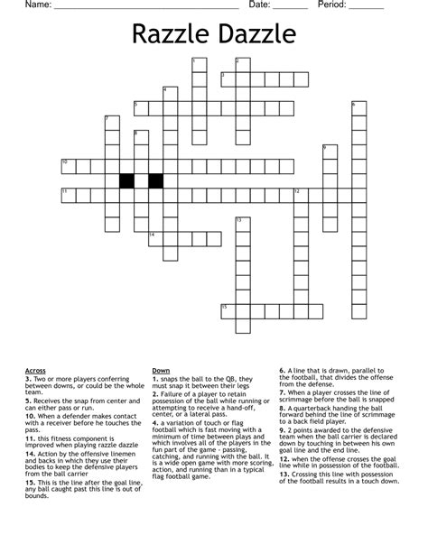 Razzle Dazzle Crossword - WordMint