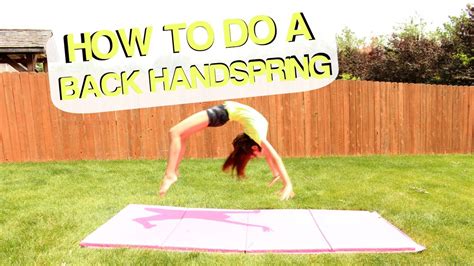 Image result for Back Handspring Tutorial without Spot