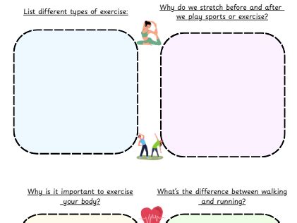 Type of Exercise Worksheet 的图像结果