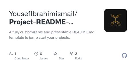 GitHub - YousefIbrahimismail/Project-README-Template: A fully ...