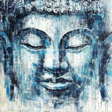 Blue Buddha Art Painting - Canvas Prints by Anzai | Buy Posters, Frames ...