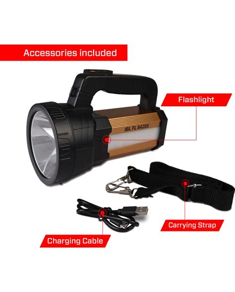 iBELL FL8420S Torch Flashlight, 5 Lighting Mode, Power Bank Function ...