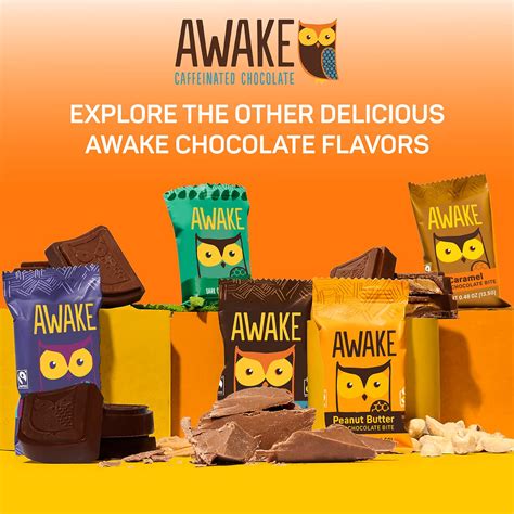 AWAKECaffeinatedChocolate AWAKE - Caffeinated Chocolate Bites - 50mg ...