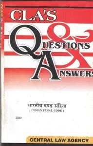 CLA's Question & Answers Indian Penal Code [Hindi]-2020: Buy CLA's ...