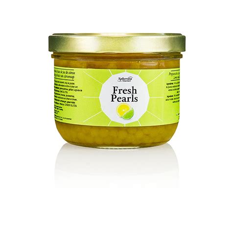 Fruit Caviar Lemon-Lime, Pearl Size 5mm, Spheres, Cocktail Pearls, 365 ...