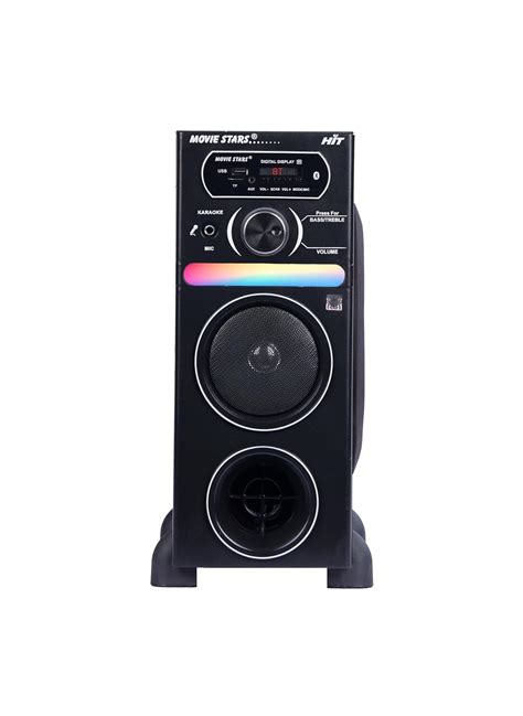 MOVIE STARS MS-HIT Single Tower Speaker System with Bluetooth, USB, AUX ...