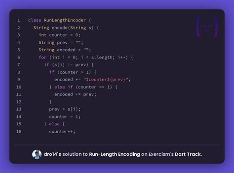 dro14's solution for Run-Length Encoding in Dart on Exercism