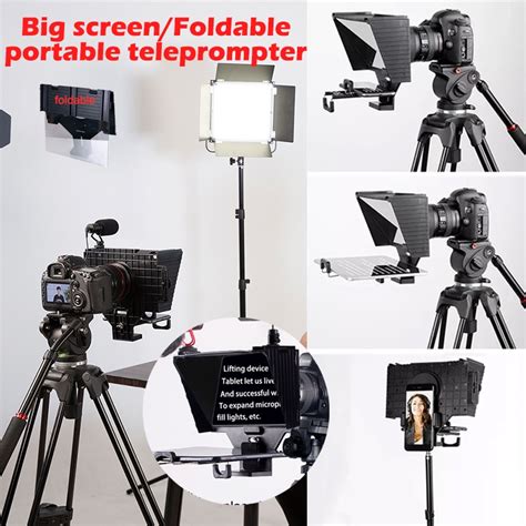 Tablet Camera Mount Teleprompter 的图像结果