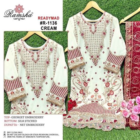 Ramsha R 1136 Pakistani Ready Made Suits Collection
