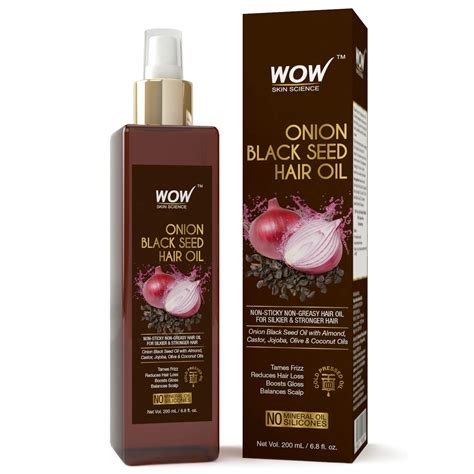WOW Onion Black Seed Hair Oil - Promotes Hair Growth - Controls Hair ...