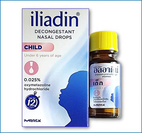 Iliadin Pedriatric Nasal Decongestant 0.025% Drops (New Look 0.34 ...