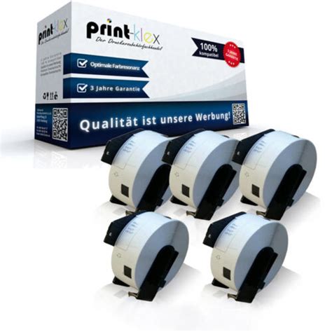 Buy 5x Replacement Compatible Labels Rolls for Brother PTouch QL-560-YX ...