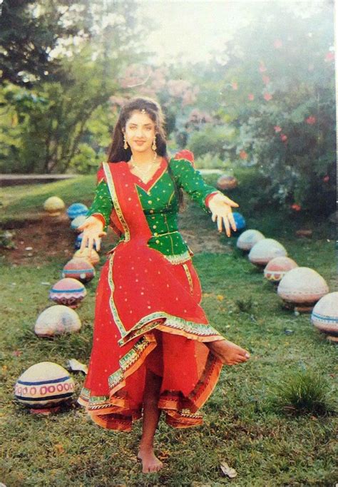 Divya Bharti | Bollywood outfits, Indian fashion saree, Most beautiful ...