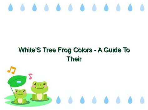 Image result for Tree Frog Colors
