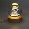 Buy Desidiya 3D Crystal Happy Birthday Lamp Engraved Crystal Ball LED ...