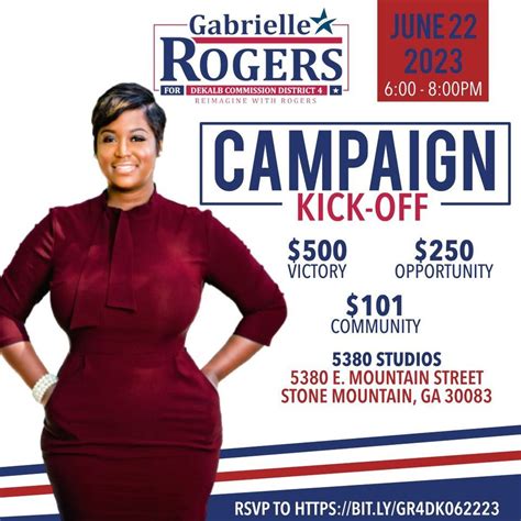 Gabrielle 4 DeKalb 4 Campaign Kick-Off, 5380 E Mountain St, Stone ...