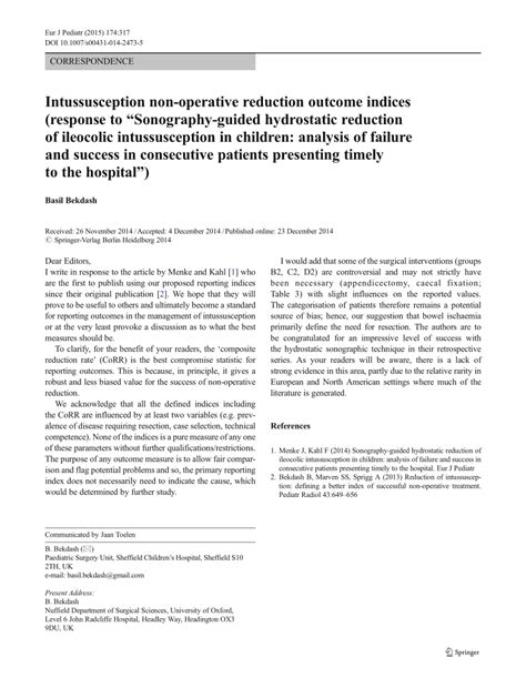Hydrostatic Reduction of Intussusception 的图像结果