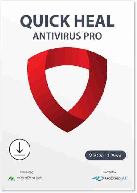 QUICK HEAL Renewal 1 PC PC 1 Year Anti-virus Compatible with Windows ...