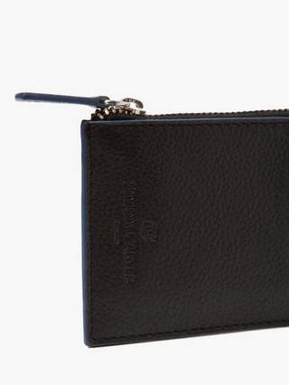 Simon Carter Zip Card Holder, Black