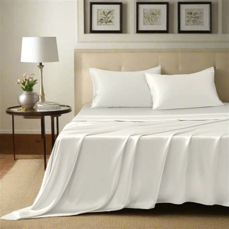 19 Momme Mulberry Silk Sheet Set | Luxury Bedding - Ivory - Mulberry ...