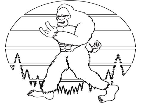 30+ Bigfoot Coloring Pages - Free Printable PDF & Online Coloring
