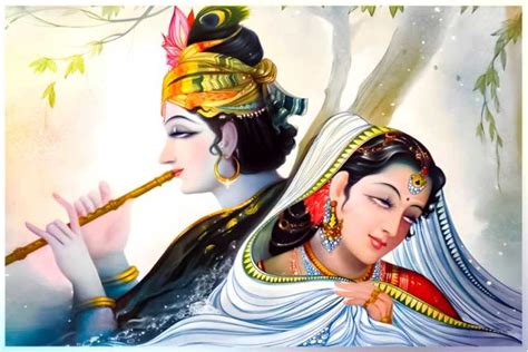 radha krishna painting
