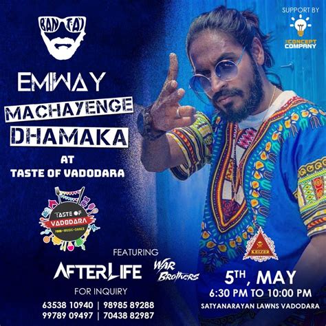 EMIWAY BANTAI, Taste of vadodara,satyanarayan lawns,gotri road, May 5 2019 | AllEvents.in