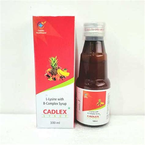 Cadlex - L-Lysine with B-Complex syrup - Caddix Healthcare
