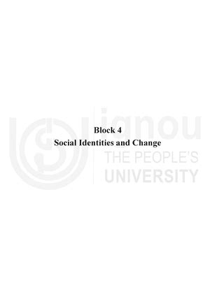 BSOC-132 E Block-3 - Summary Sociology of India - Class Block 3 Social ...