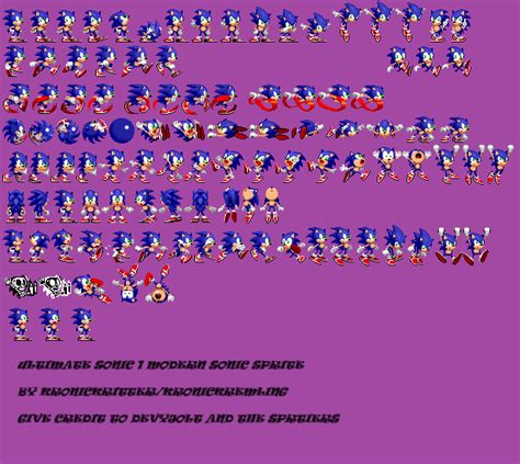 Ultimate Modern Sonic Sprites (Sonic 1) by KronicKritter on DeviantArt