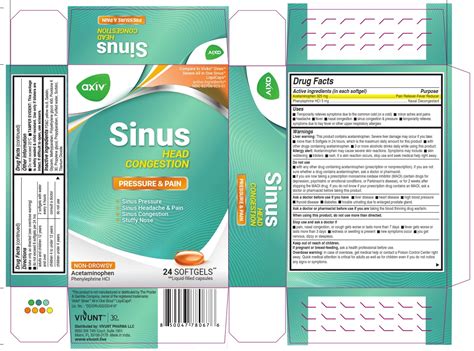 Sinus Head Congestion: Details from the FDA, via OTCLabels.com