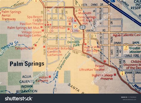 Palm springs city map