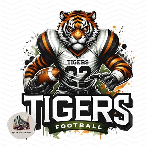Tigers Football Png Tigers T-shirt Sublimation | Digital File Download ...