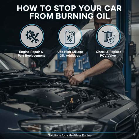 Car Burning Off Oil